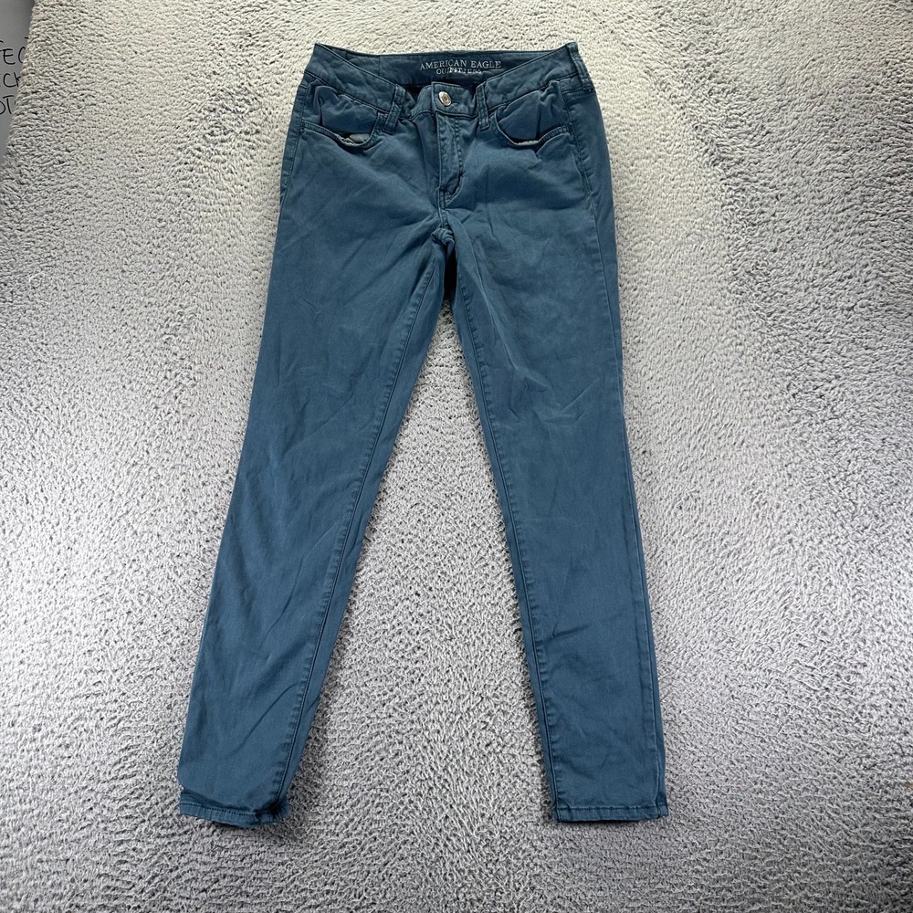 American Eagle Outfitters Jeans Women 8 Blue Cotton Denim Jegging Casual Stretch